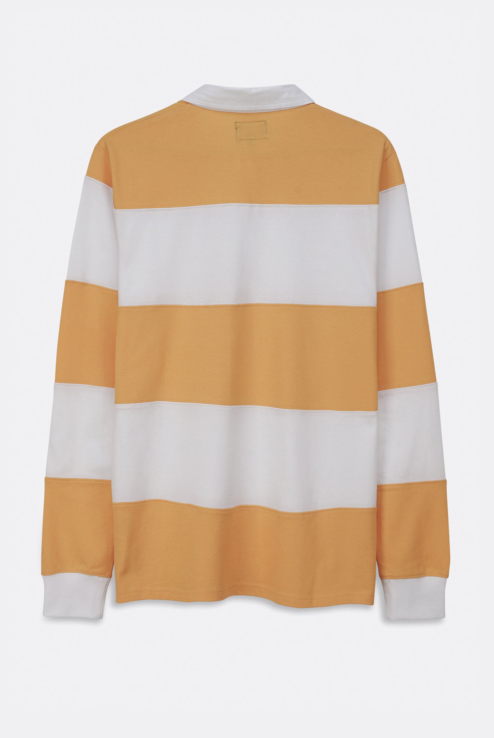 Colour Block Woven Collar L/S Polo Shirt