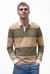 Colour Block Woven Collar L/S Polo Shirt