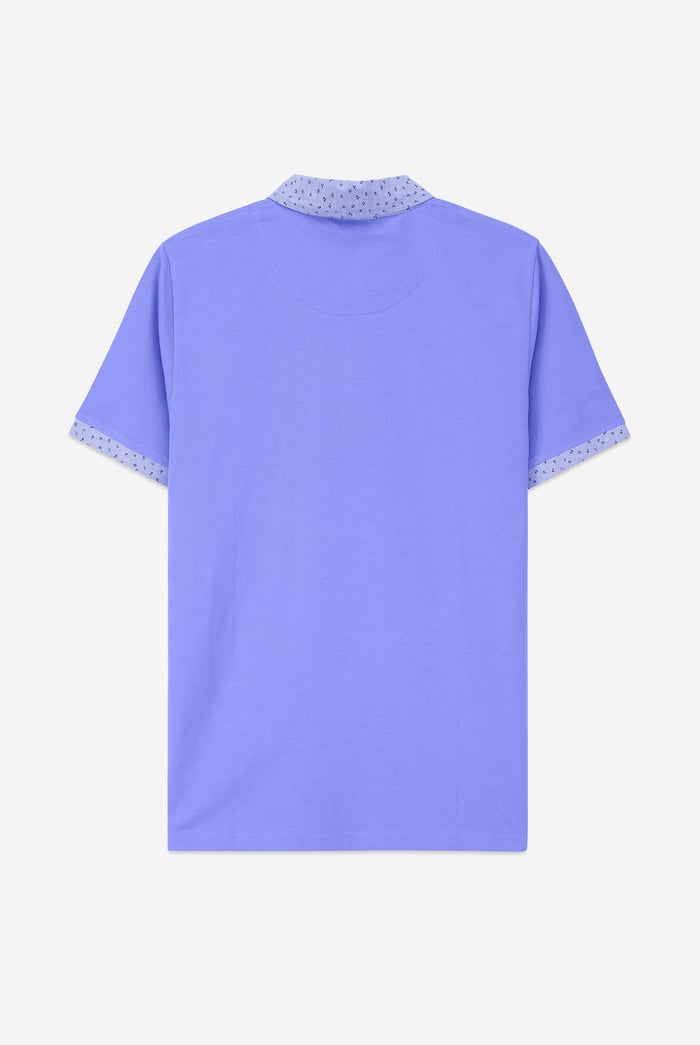 Mens Oxford Collar Pique Polo Shirt