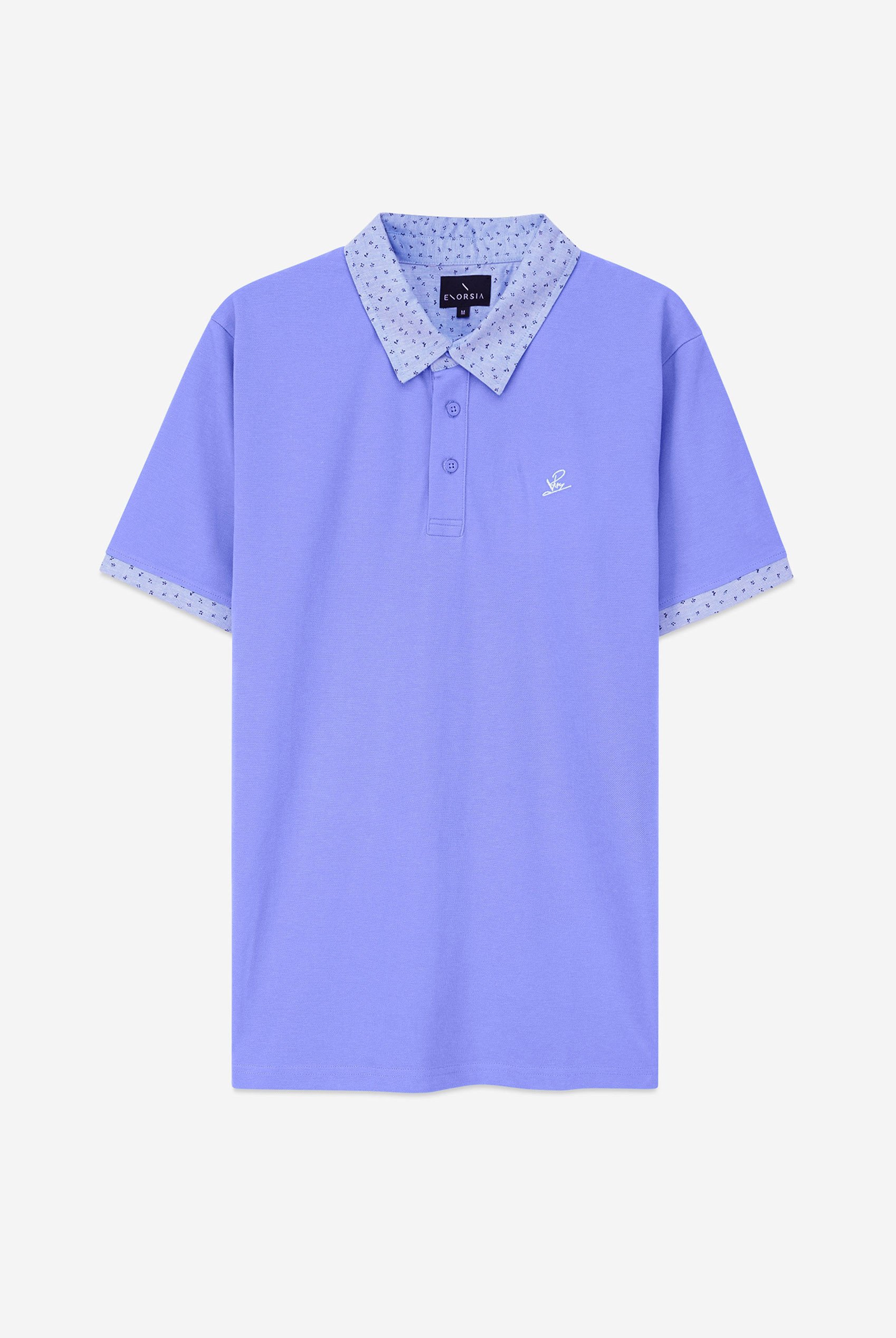 Mens Oxford Collar Pique Polo Shirt