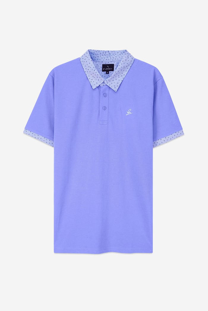 Mens Oxford Collar Pique Polo Shirt