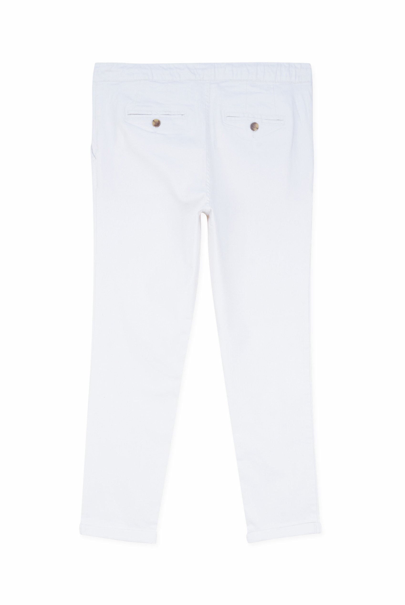Mens Folded Hem Trousers With Drawstring