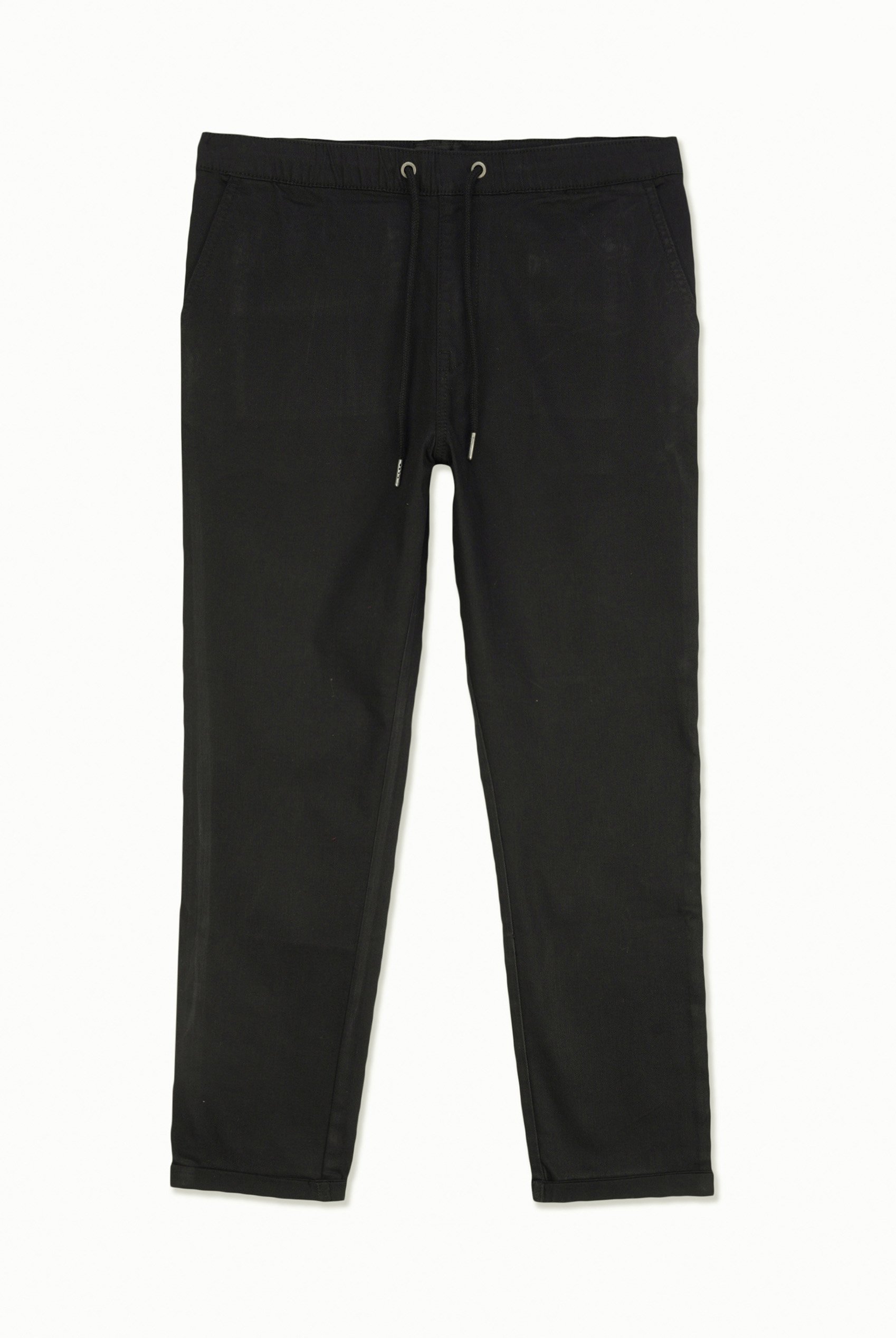 Mens Folded Hem Trousers With Drawstring