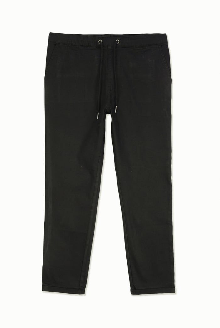 Mens Folded Hem Trousers With Drawstring