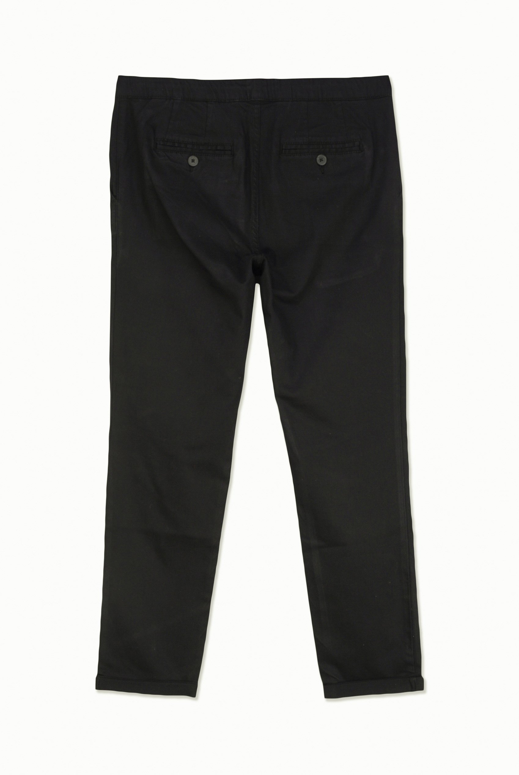 Mens Folded Hem Trousers With Drawstring