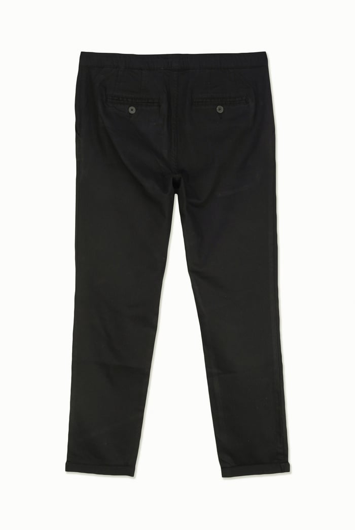 Mens Folded Hem Trousers With Drawstring
