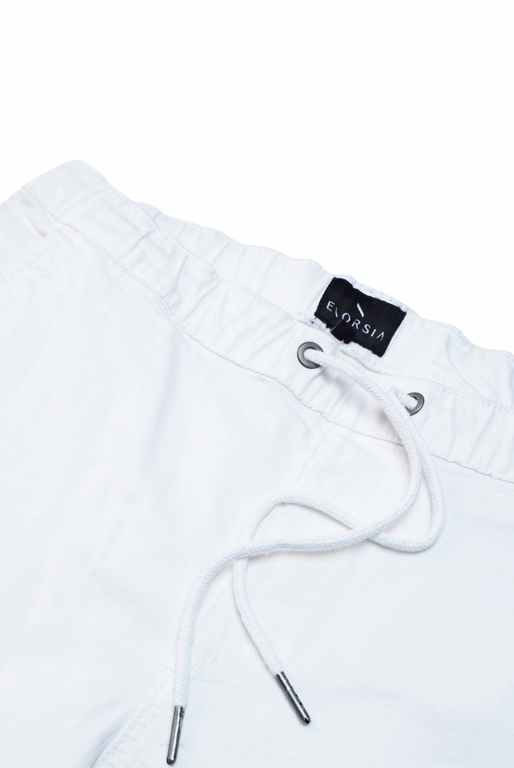 Mens Folded Hem Trousers With Drawstring