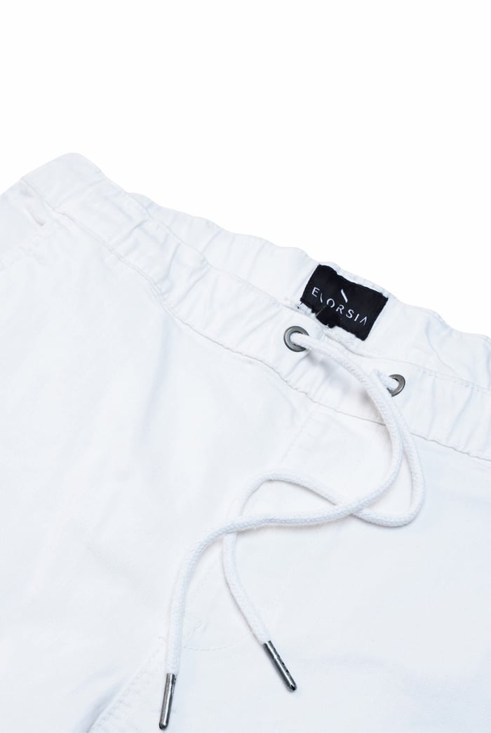 Mens Folded Hem Trousers With Drawstring