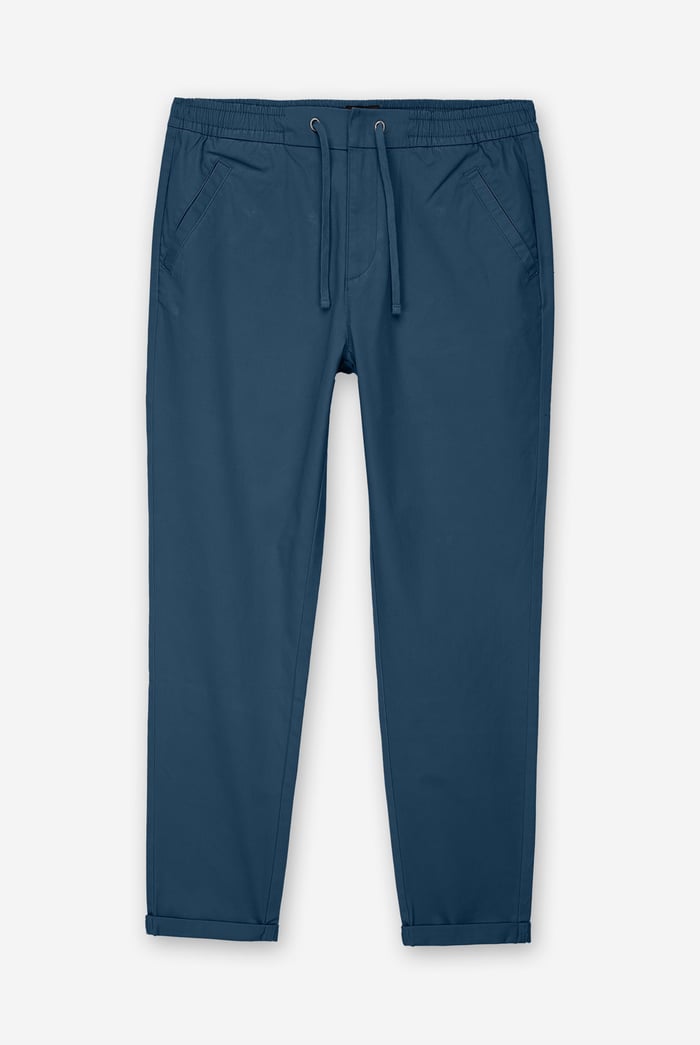 Mens Folded Hem Trousers