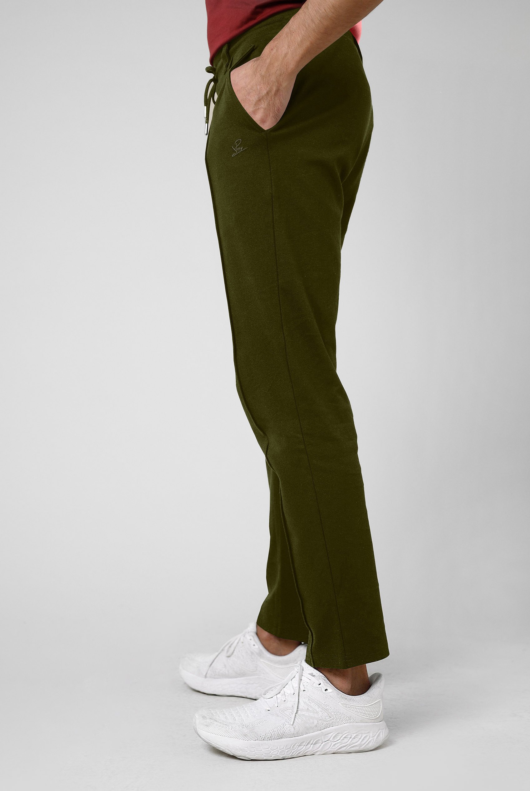 Mens Classic Front Seam Jersey Trouser