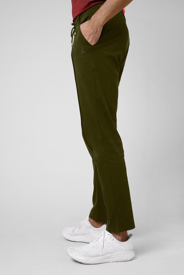 Mens Classic Front Seam Jersey Trouser