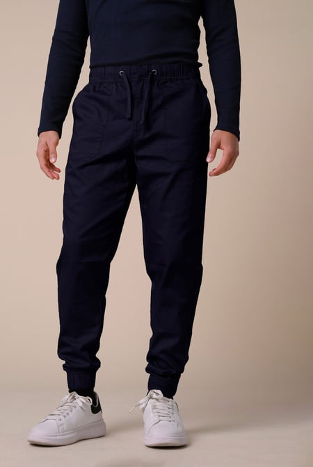 Mens Yellow Classic Twill Jogger