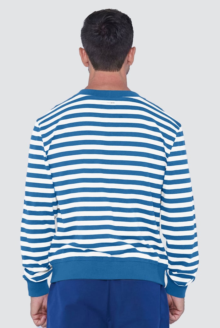 Striped V-neck Button Front Cardigan