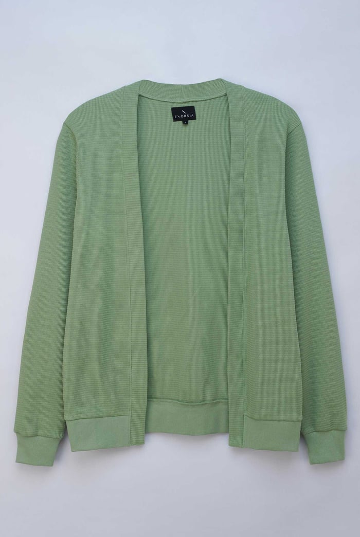 Waffle Cardigan