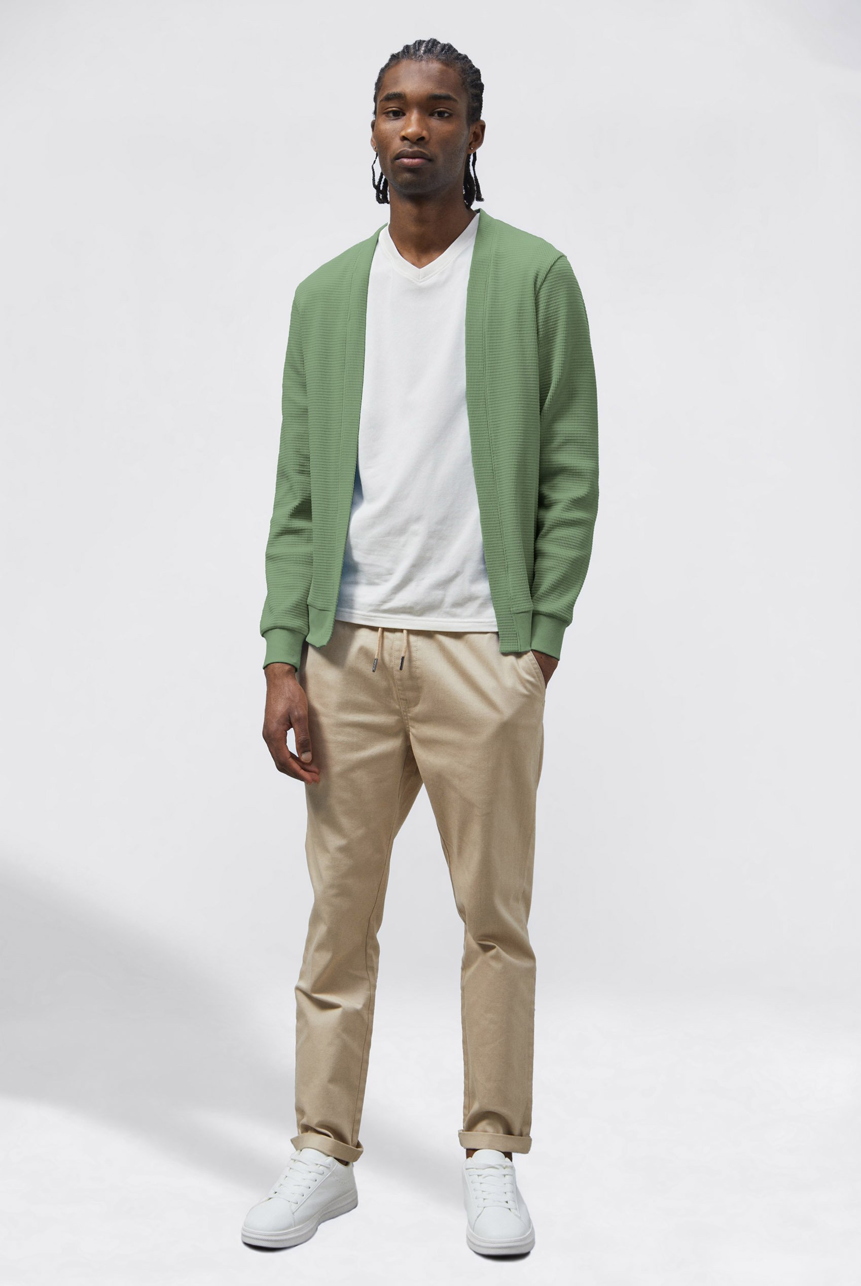 Waffle Cardigan