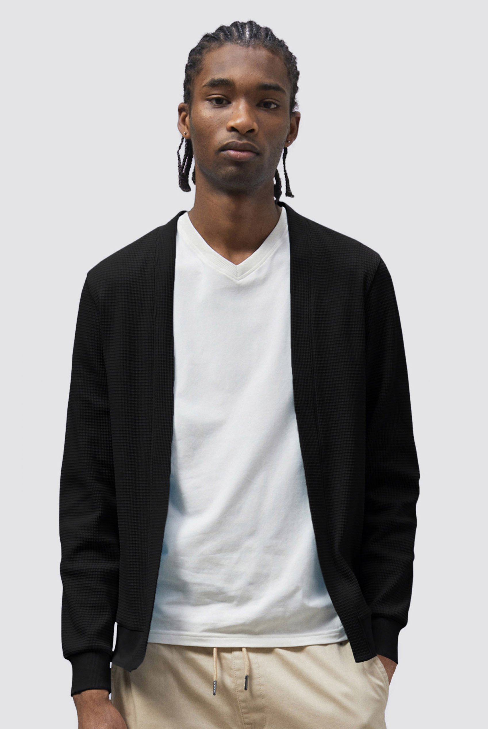 Waffle Cardigan