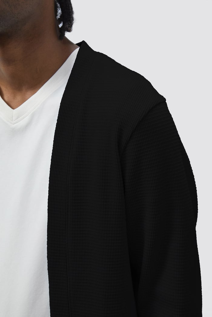 Waffle Cardigan