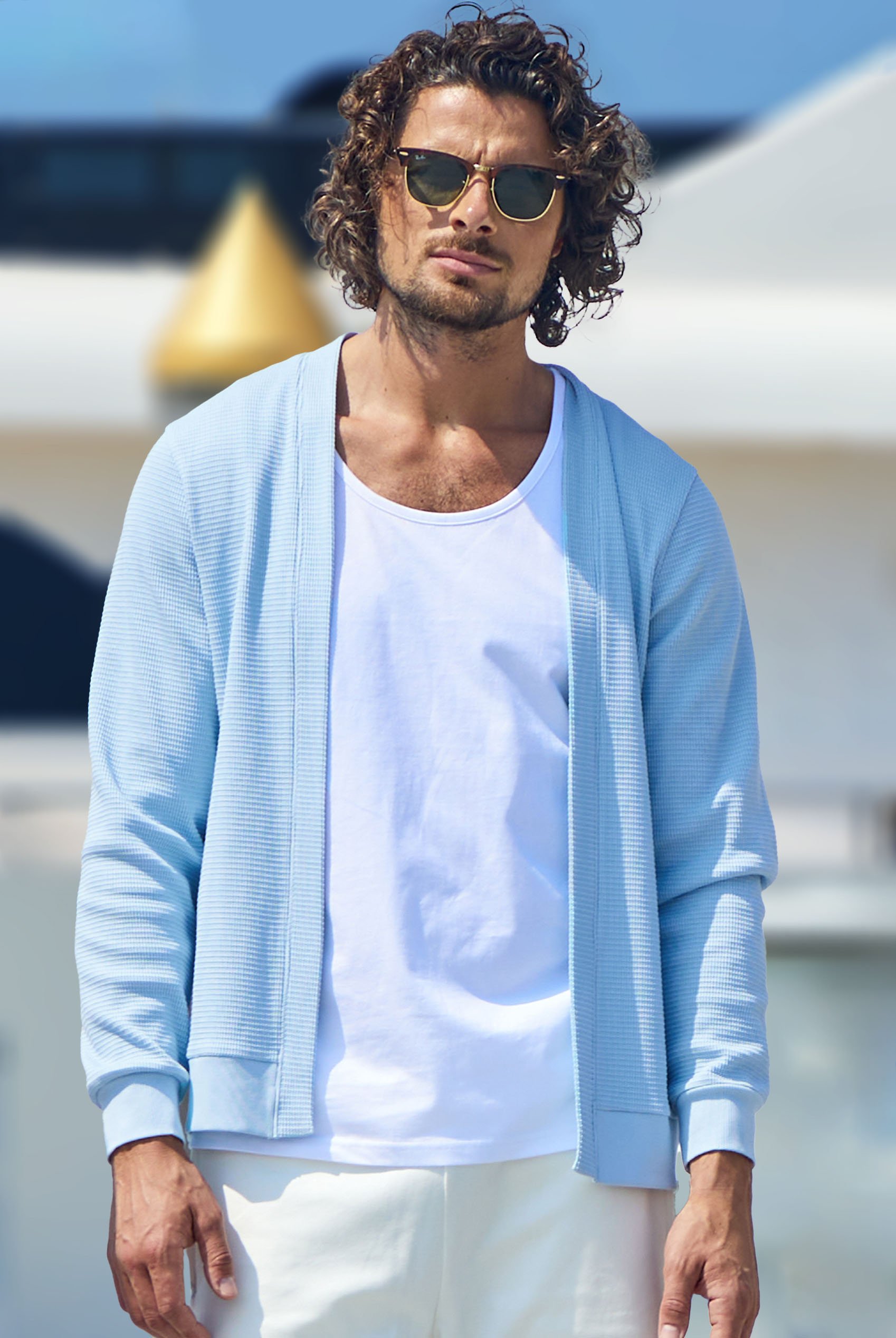 Waffle Cardigan