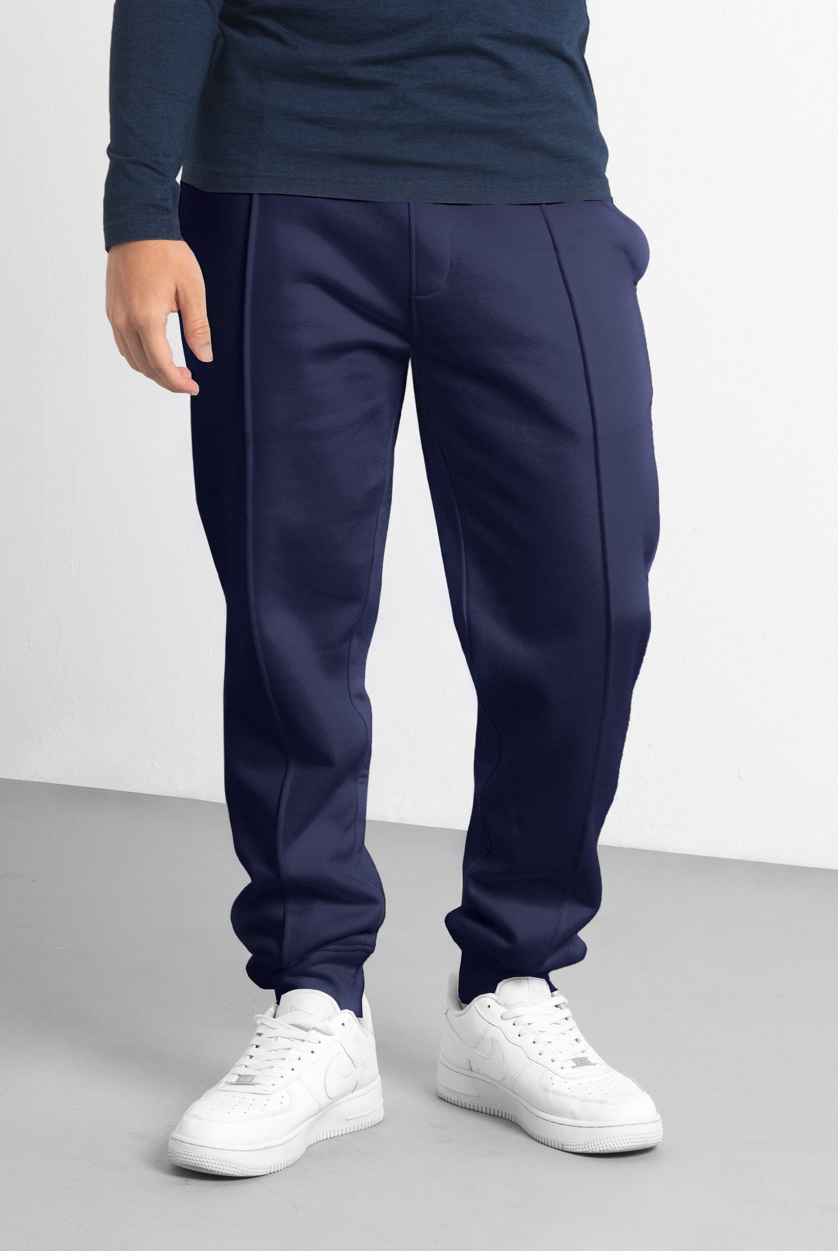 Mens Brushed Terry Jogger With Cut And Sew Waistband