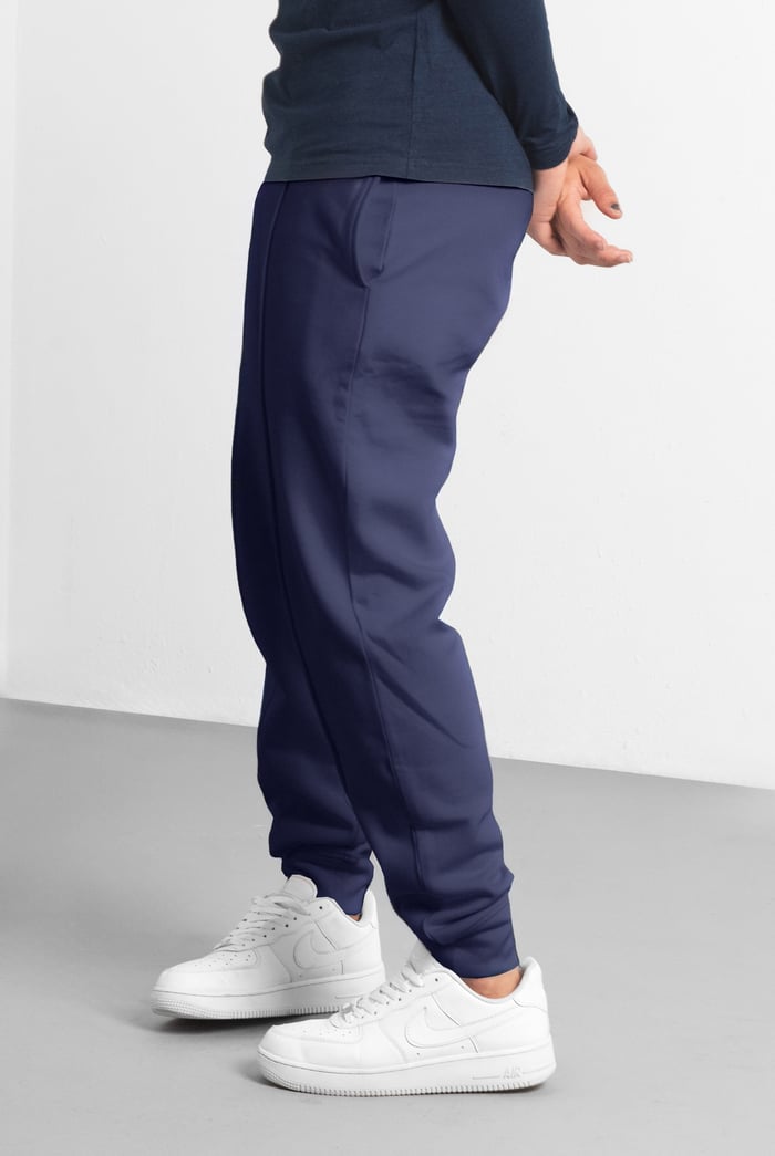 Mens Brushed Terry Jogger With Cut And Sew Waistband