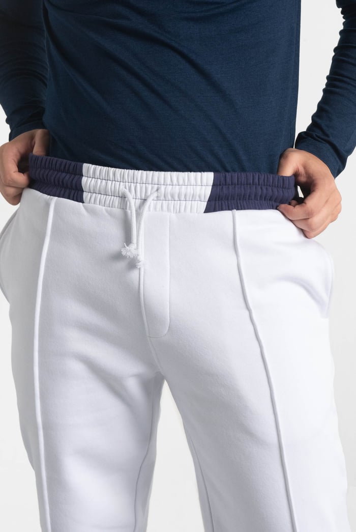 Mens Brushed Terry Jogger With Cut And Sew Waistband