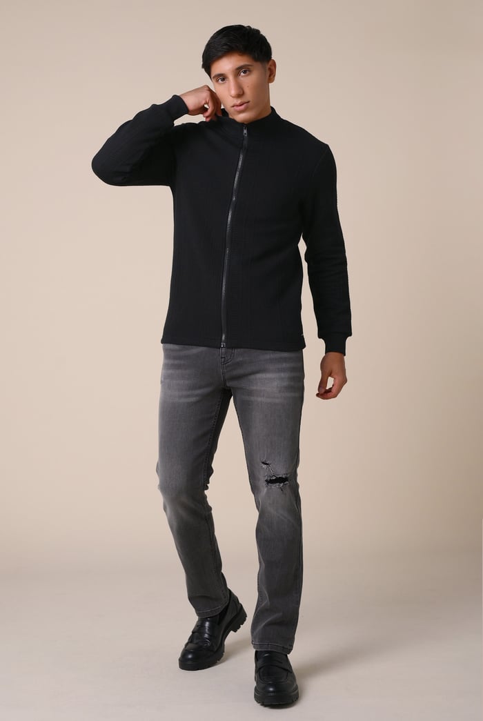 Mens Premium Texture Jersey Jacket
