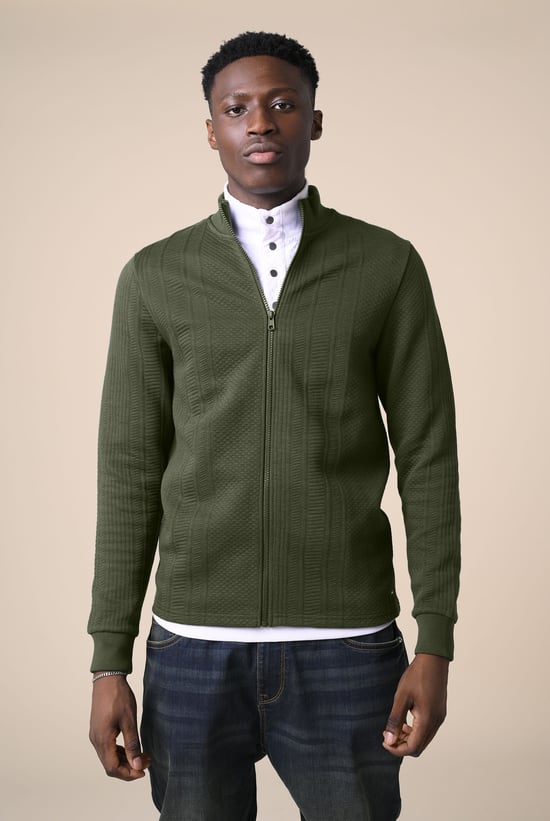 Mens Premium Texture Jersey Jacket
