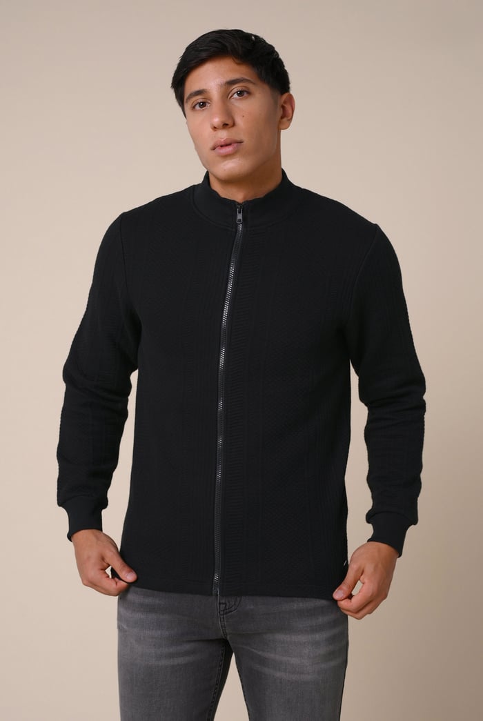 Mens Premium Texture Jersey Jacket