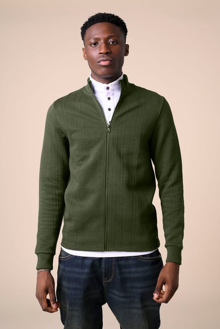 Mens Premium Texture Jersey Jacket