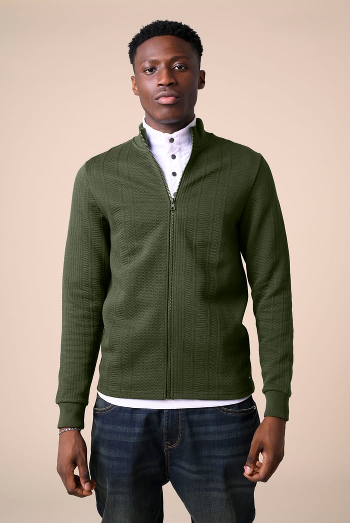 Mens Premium Texture Jersey Jacket