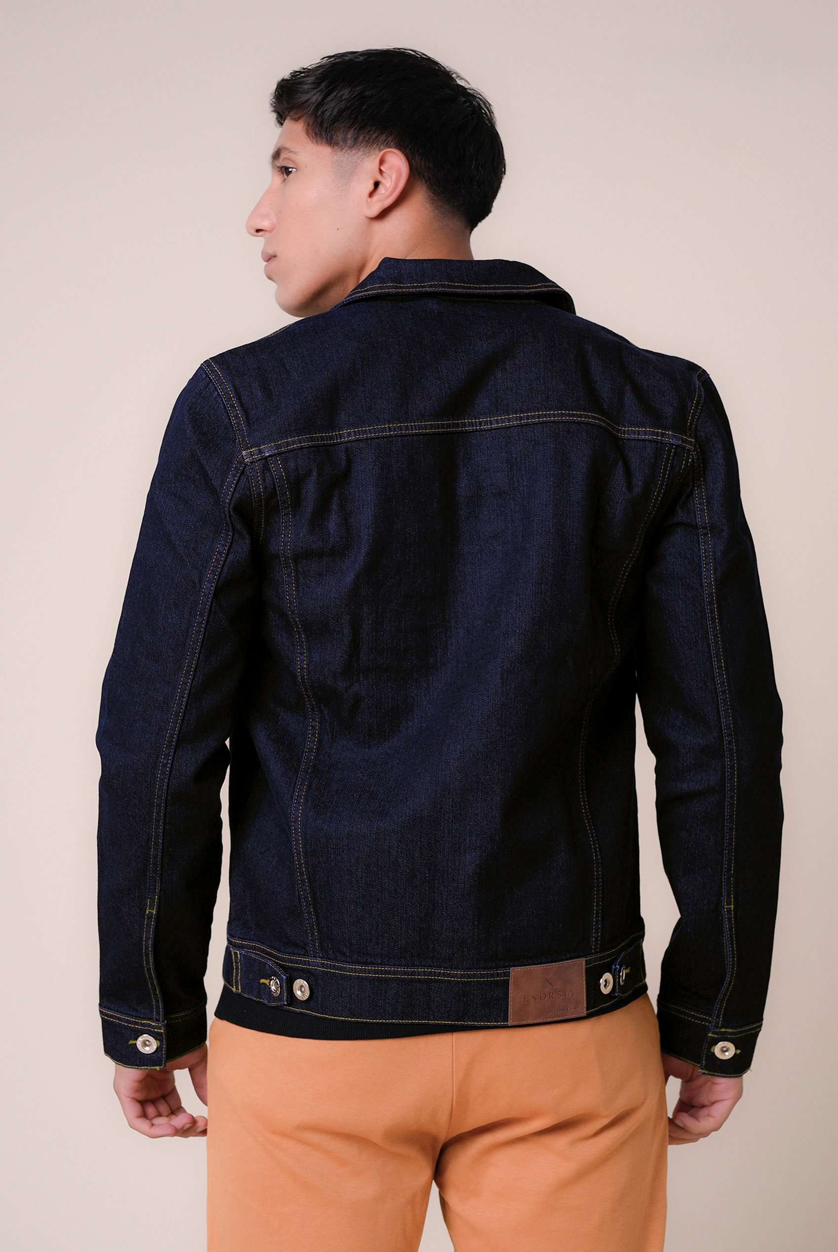 Long Sleeve Raw Denim Jacket