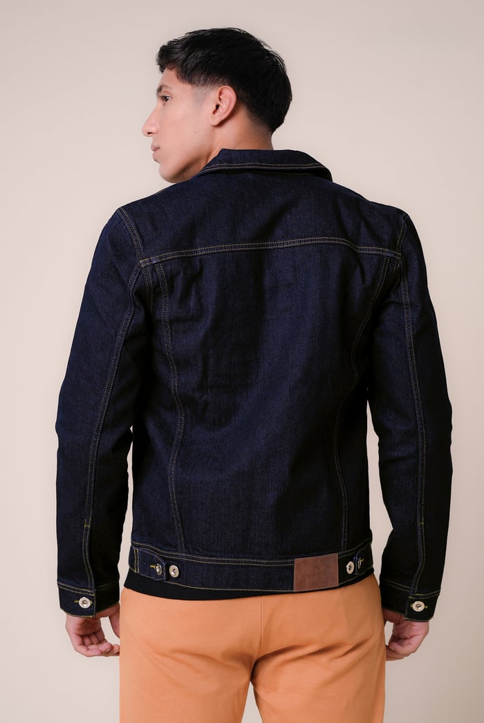 Long Sleeve Raw Denim Jacket