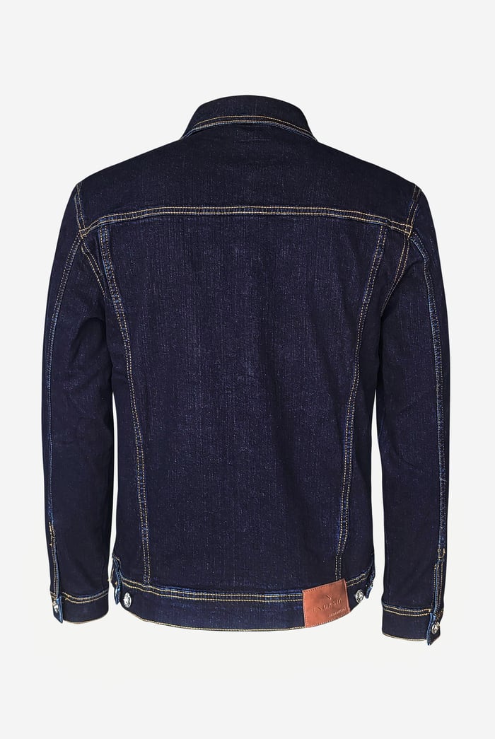 Long Sleeve Raw Denim Jacket