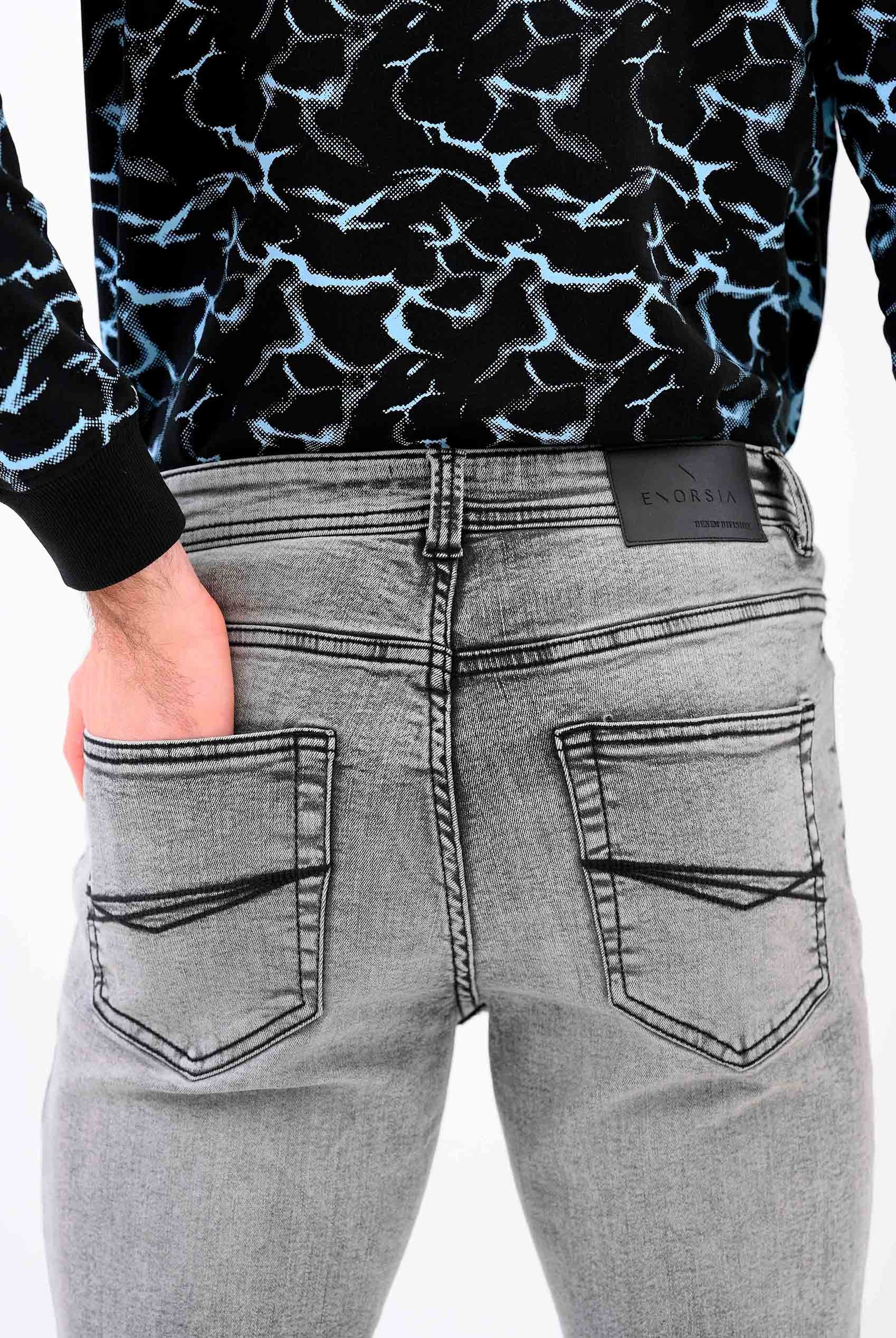 Grey Soft Touch Slim Stretch Jeans