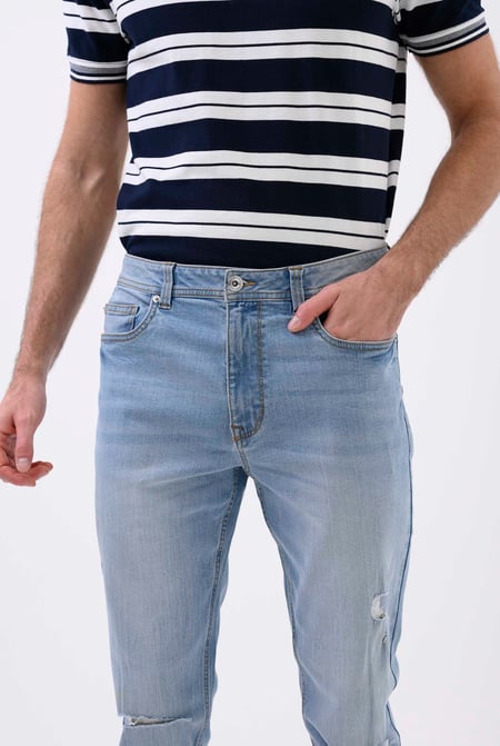 Light Blue Enorsia Authentic Skinny Fit Blue Jeans