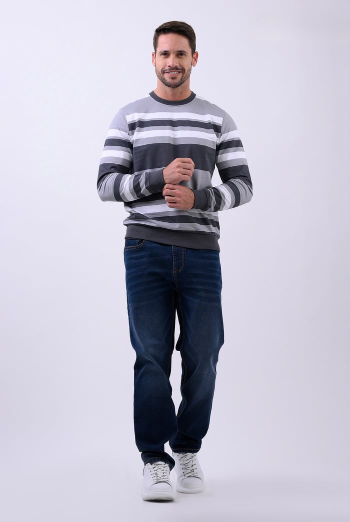 Mens Relaxed Straight Fit Jeans