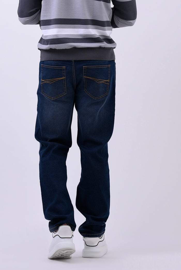 Mens Relaxed Straight Fit Jeans
