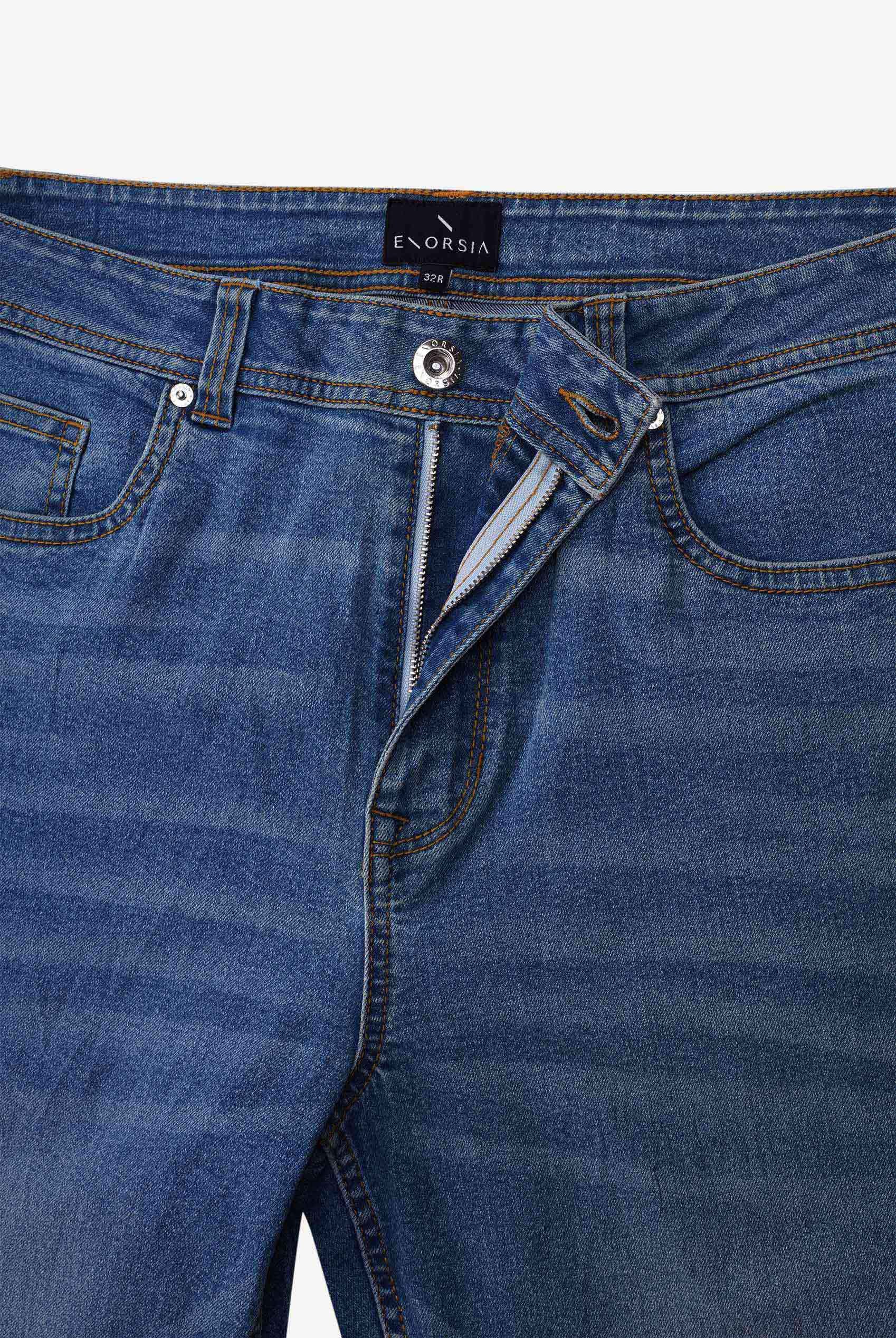 Mens Relaxed Straight Fit Jeans