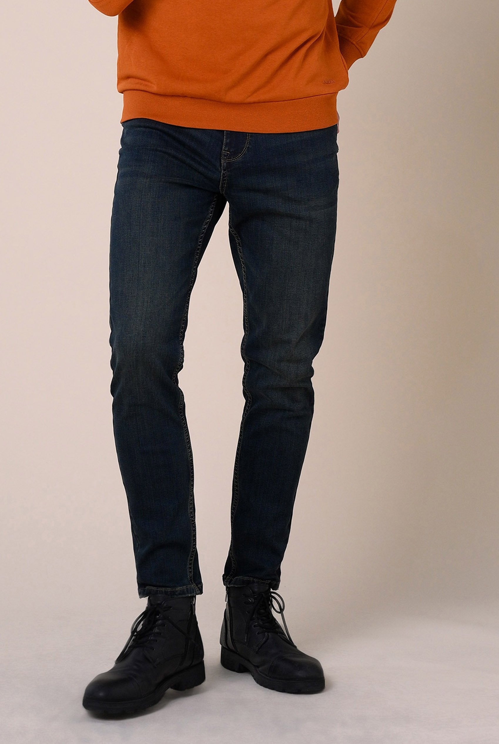 Mens Vintage Slim Fit Tapared Jeans
