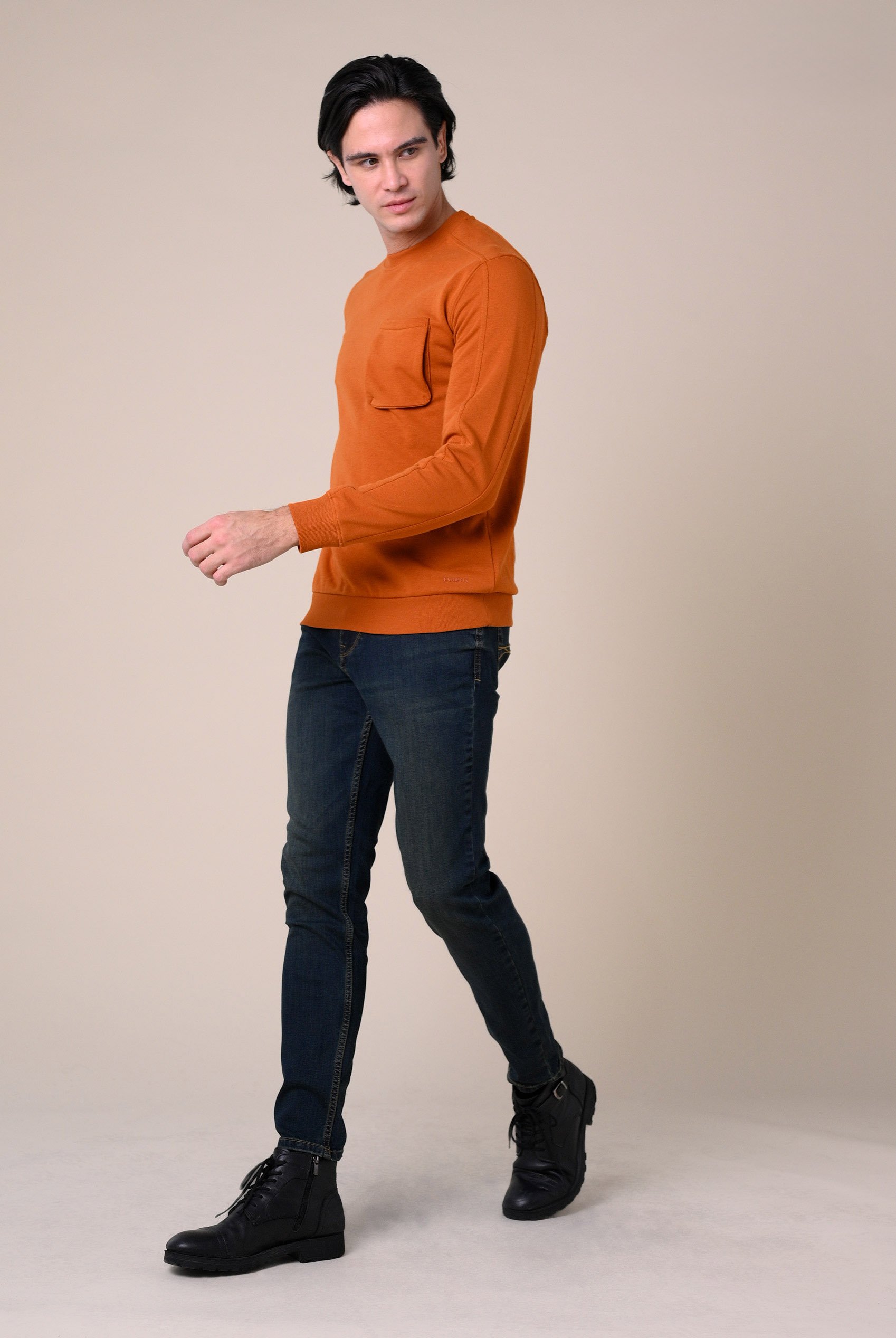 Mens Vintage Slim Fit Tapared Jeans