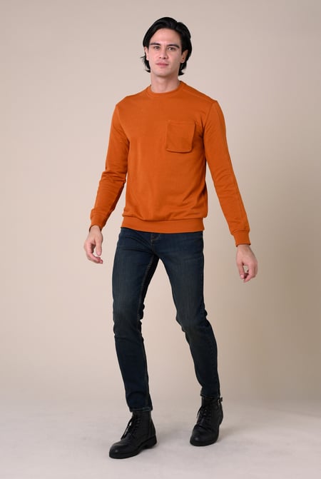 Mens Deep Blue Vintage Slim Fit Tapared Jeans