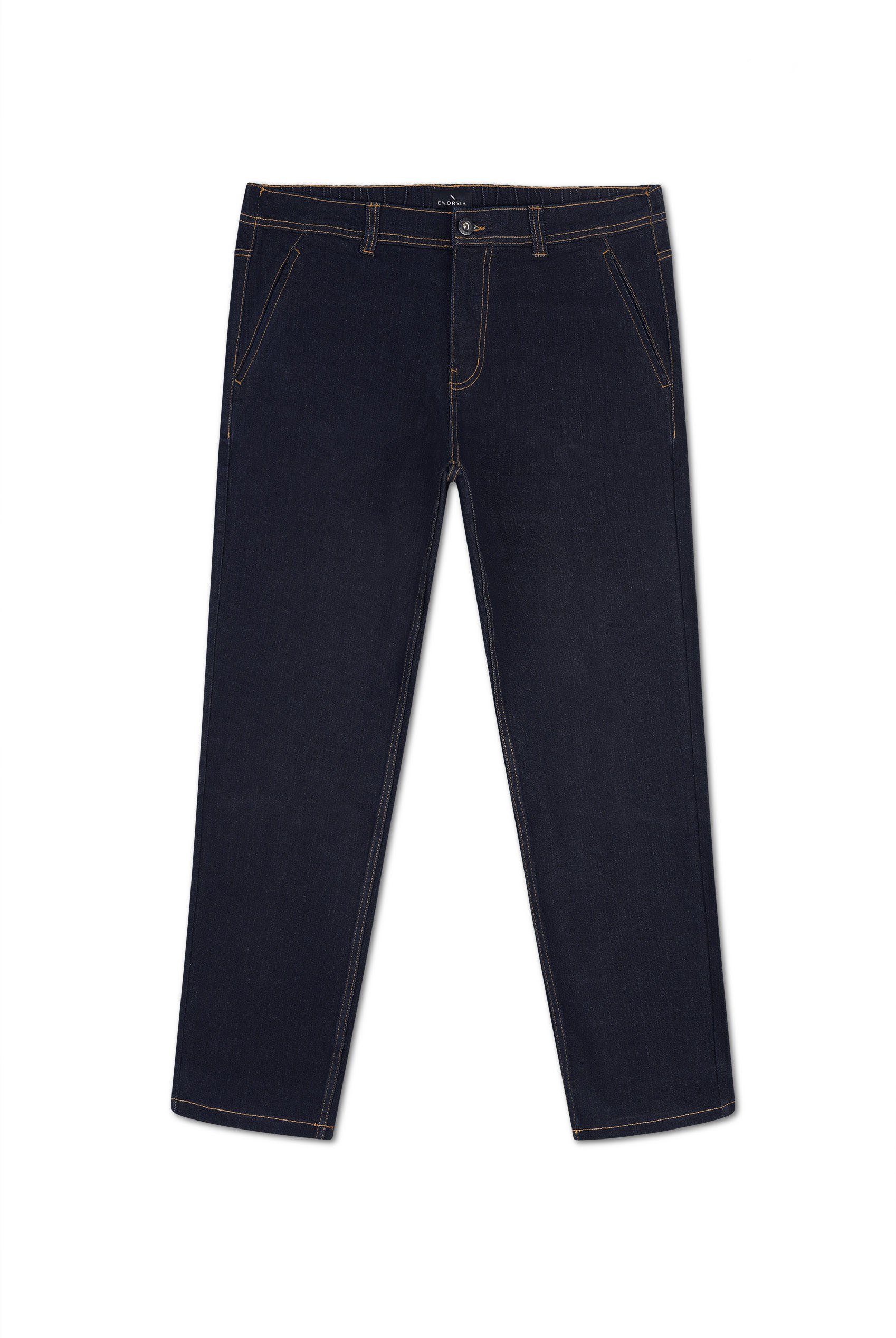 Mens Elasticated Waist Straight fit Jeans