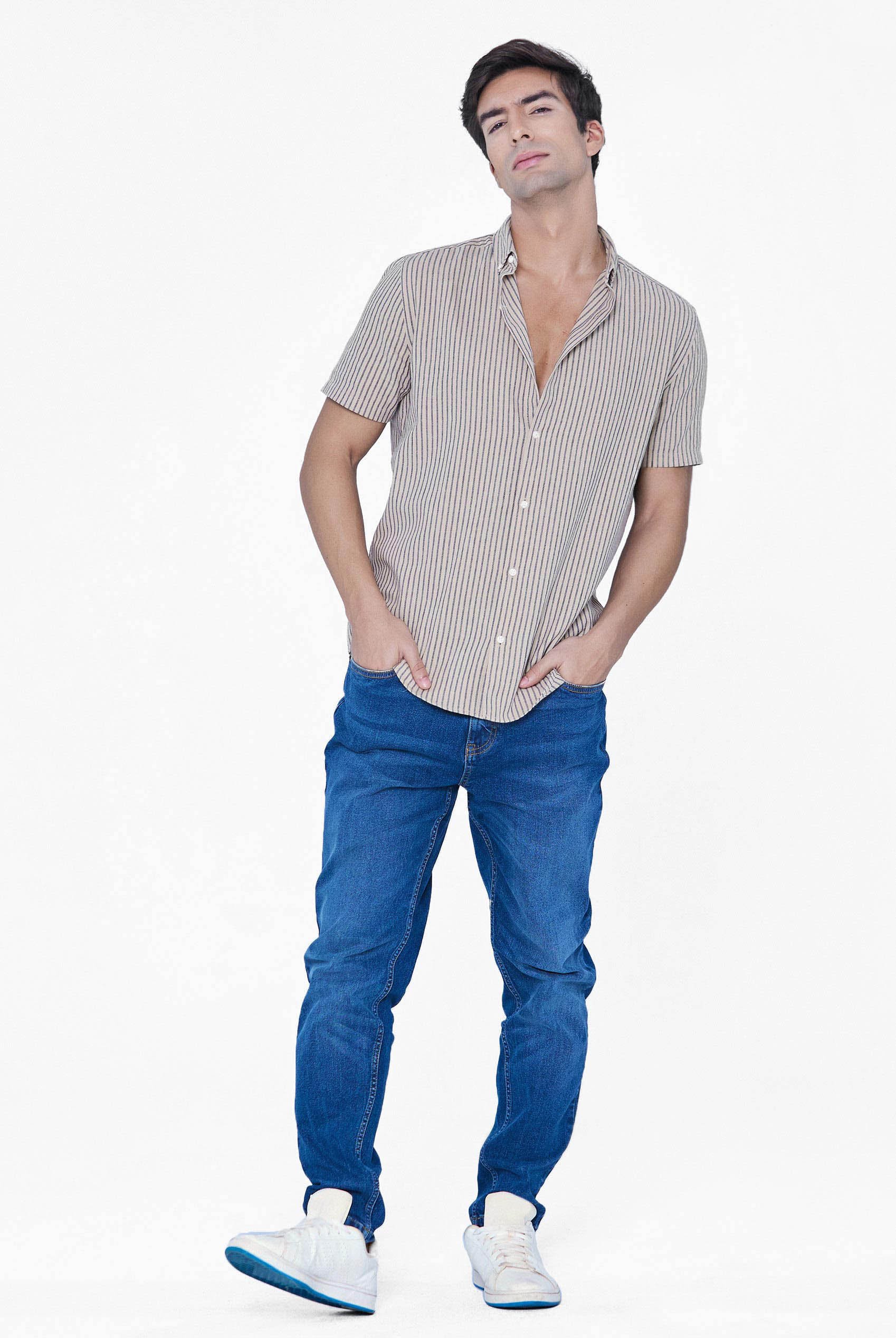 Stripe Short Sleeve Shirt
