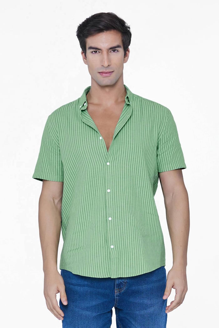Stripe Short Sleeve Shirt