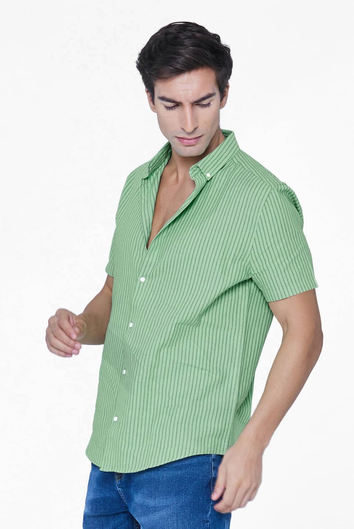 Stripe Short Sleeve Shirt