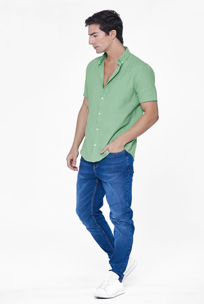 Stripe Short Sleeve Shirt