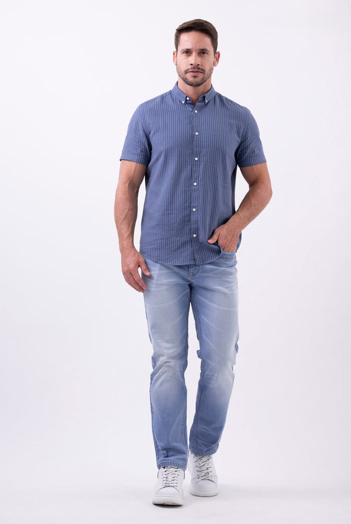 Stripe Short Sleeve Shirt