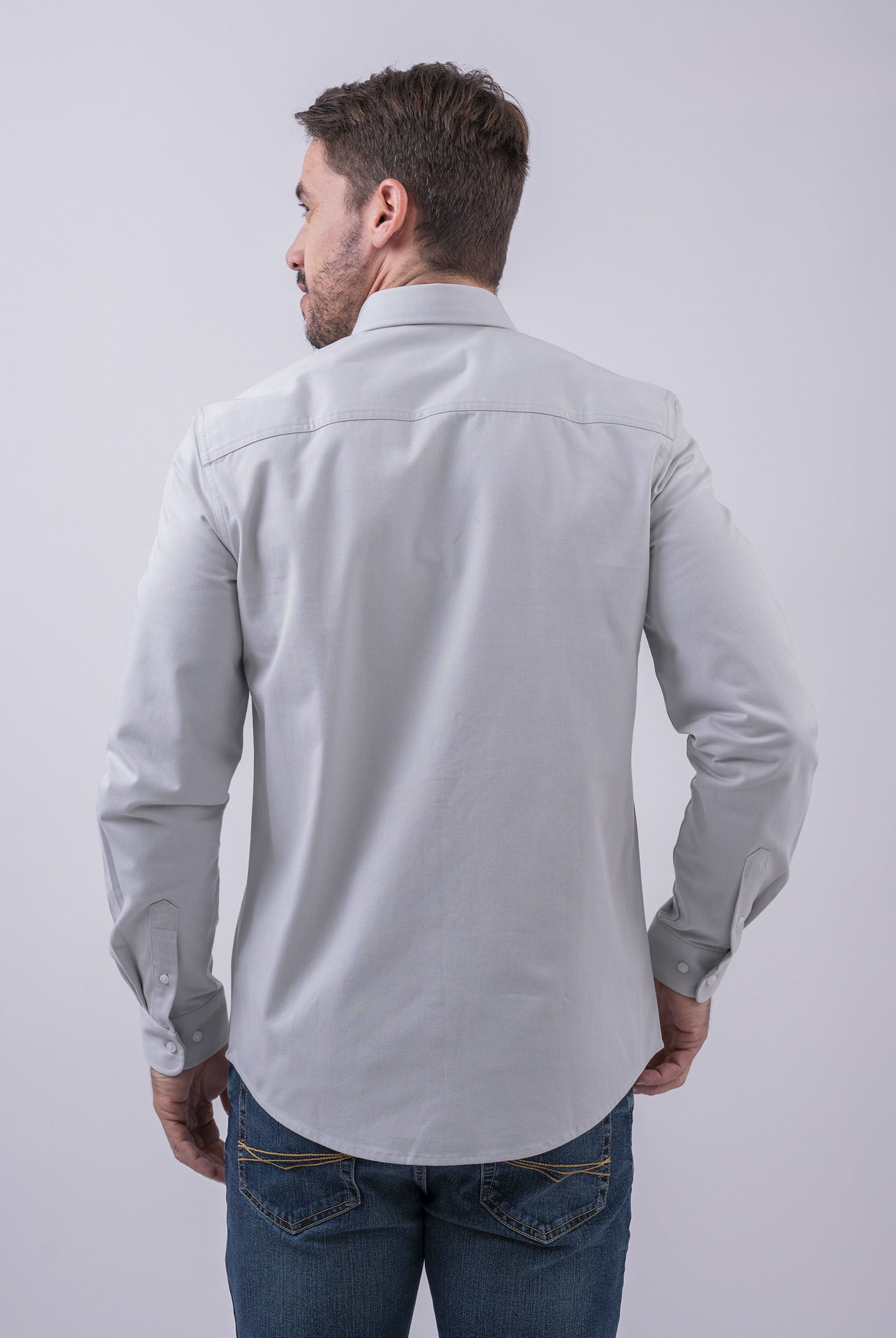 Button Down Collar Long Sleeve Shirt