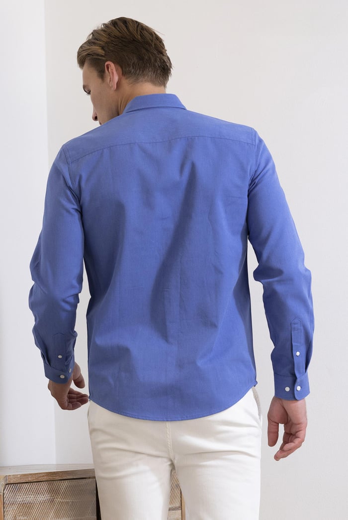 Button Down Collar Long Sleeve Shirt