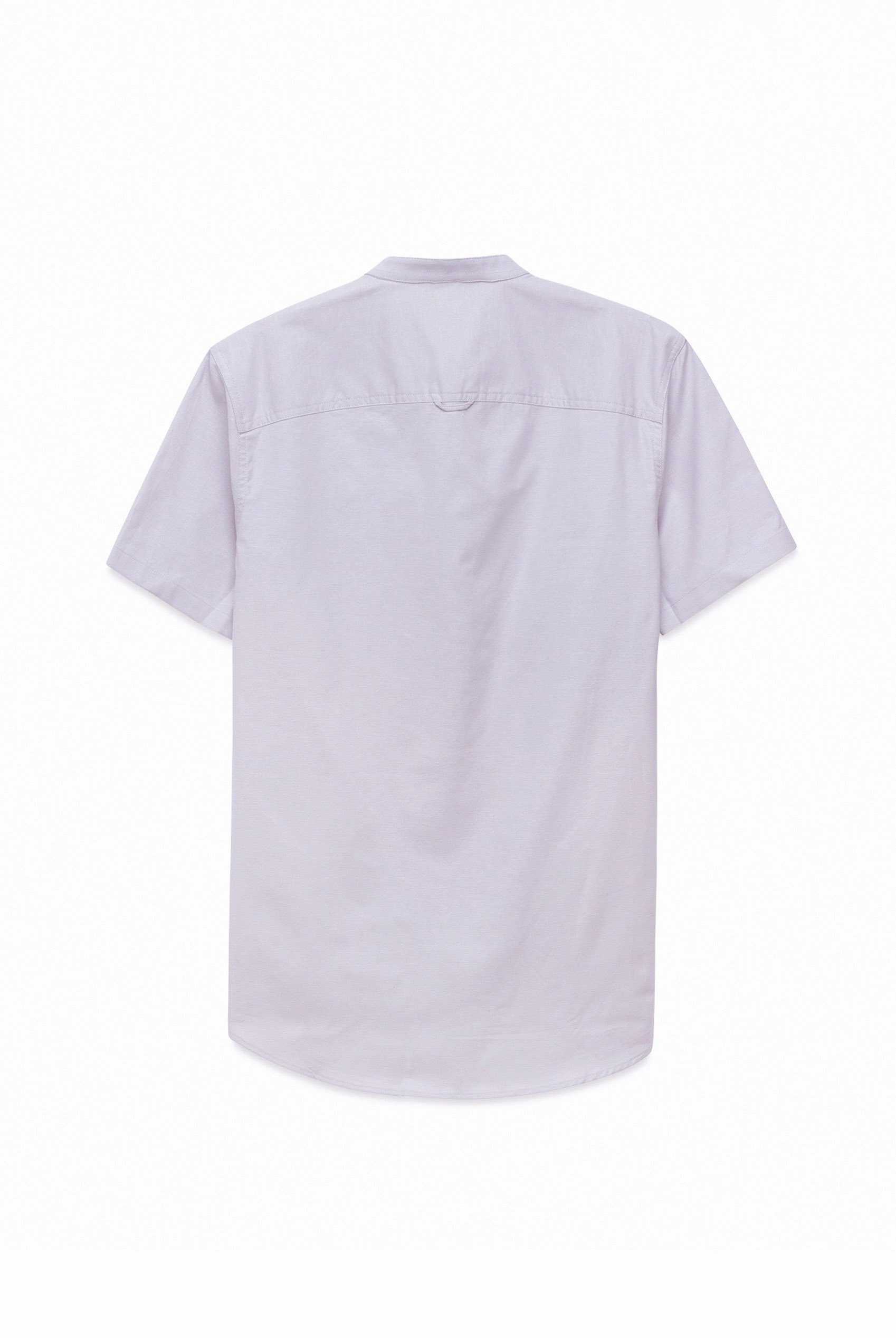 Mens Slim Fit Stand Up Collar Shirt